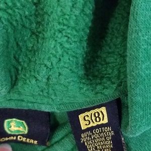 John Deere Shirts & Tops - John Deere Country Green Hoodie Sweater 8 S John Deere Shirts & Tops - John Deere Country Green Hoodie Sweater 8 S
